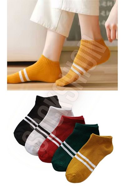 SOCKSHION Комплект от 5 унисекс памучни чорапи дерби - добавете цвят на краката си!