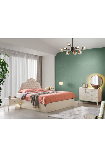 Avm 24 Atina Şifonyer-makyaj Masası-ışıklı Aynalı-mdf-aytaşı-ücretsiz Nakliye