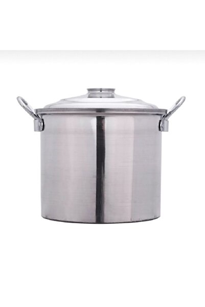 Home Soba Kazanı Kapaklı Ağız Çap 42 Cm Alüminyum
