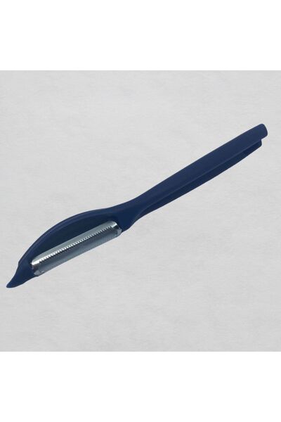 Dore Voir مقشرة جانبية ملونة باللون الأزرق الداكن - لا تصدأ وتسود، الطول 17 سم