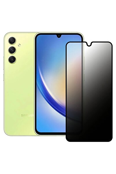 ZETT Samsung Galaxy A34- Uyumlu Privacy HAYALET -GİZLİ- Temperli Cam Ekran Ko...