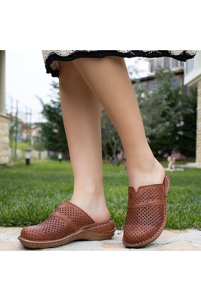 CONSUELO Orthopedic Leather Women's Slippers 10381