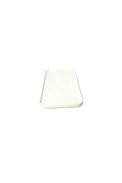 SQUALO Porcelain Serving Plate Flat Rectangle - White - 10x5cm - A24466