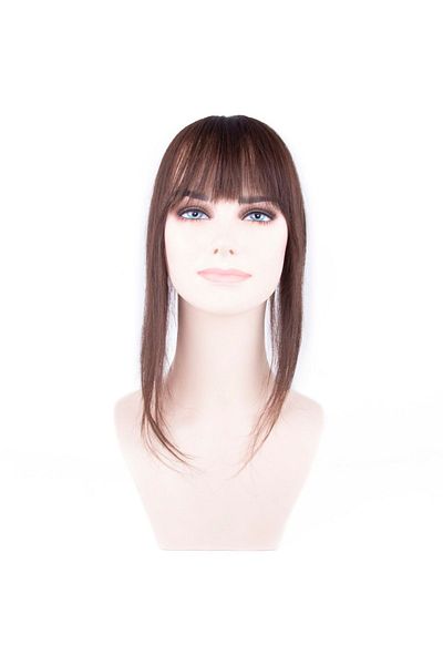 Platin Peruk Brown Skin Bangs
