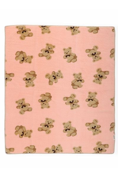 Bebitof Cute Wellsoft Blanket with Bear Pattern