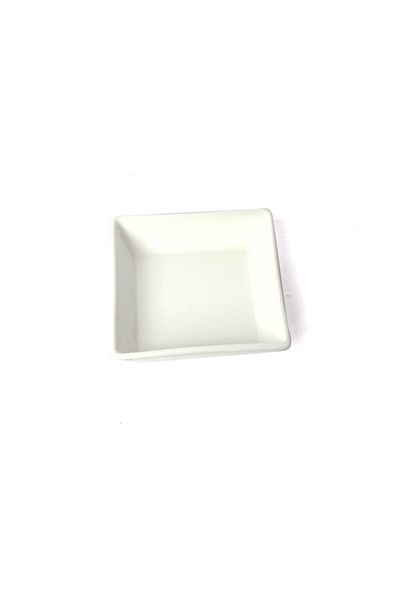 SQUALO Porcelain Serving Plate Square - White - 11.5x3.5cm - A12064