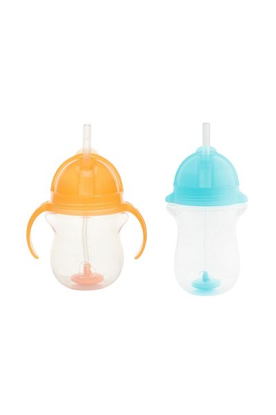 Munchkin Orange and Blue Drinking Cup with 6 Bears - Click Lock, Spout