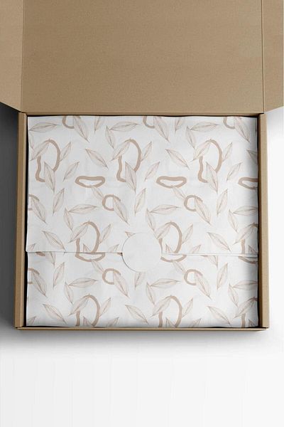 AkalBatu No1 25-Piece Floral Plate Paper - 50X70 cm