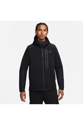 Nike Tech Fleece Overlay Erkek Siyah Sweatshirt Fiyat Yorumlar Trendyol