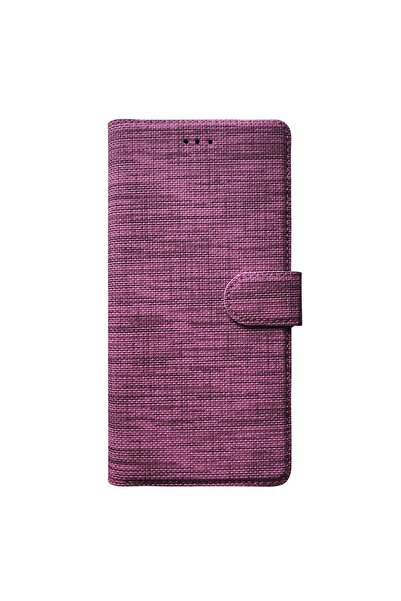 Apsuwa Samsung Galaxy M20 Kılıf Cüzdan Kapaklı Kartlıklı Kumaş