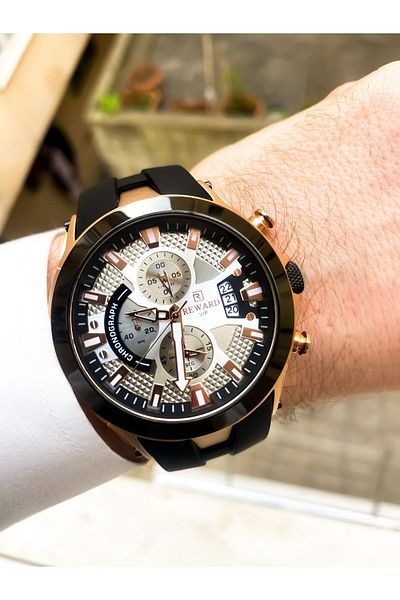 Reward silicone cord Men's wrist watch bracelet gift