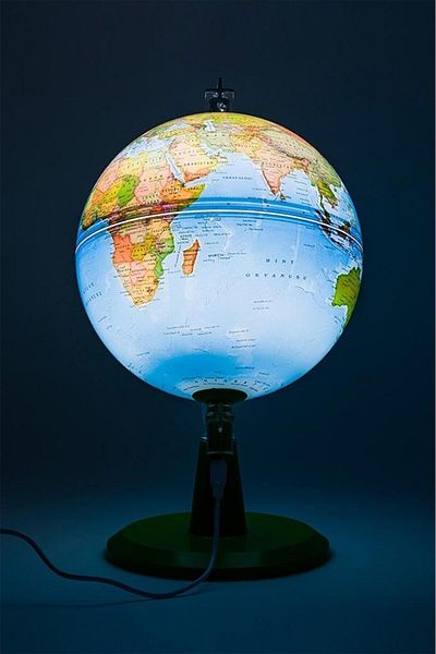Gürbüz Globe Modern Physical Lighted 26 Cm