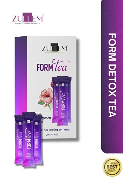 ZULLEM Yeşilçay Karışık Bitki Çayı Green Tea Form Detox Çayı 20 X 10 gr 1 Kutu