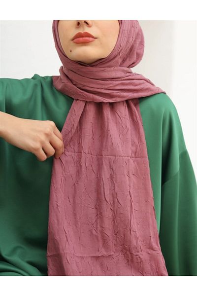 LİNASCARFS Σάλι Bamboo Kraş Dark Rose Dried