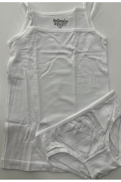 Katamino Girl's Plain Undershirt Laundry Set