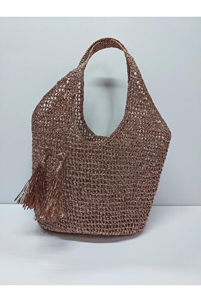 JINJI HANDMADE GOODS PARLAK İP KAĞIT ÇANTA