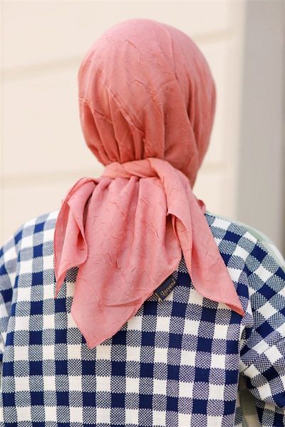 LİNASCARFS Bamboo Kraş Shawl Απαλό Ροζ