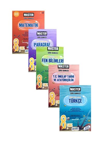 Okyanus Yayınları Okyanus Yayınları 8.sınıf Master Matematik+türkçe+fen Bilim...