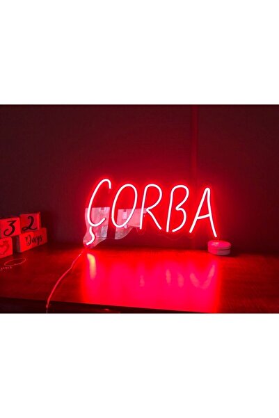 Pleksistore Çorba Yazılı Neon Led Yazı
