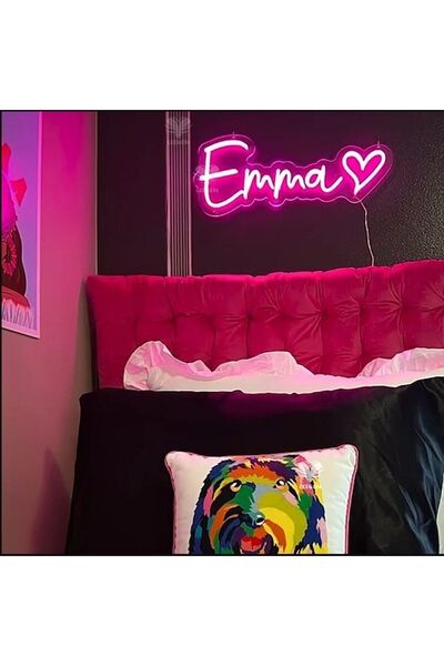 DECCOR EVİM Çocuk Odası Isimli Led Aydınlatma Tabela - 7 Karakter E Kadar Isi...