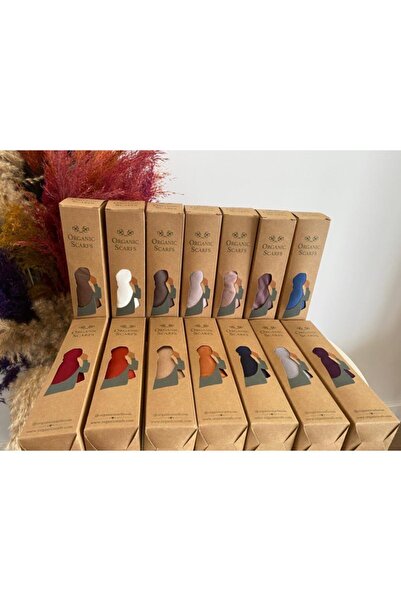 Organic Μοντέλο Hijab Combed Cotton Shawl - Σοκολάτα