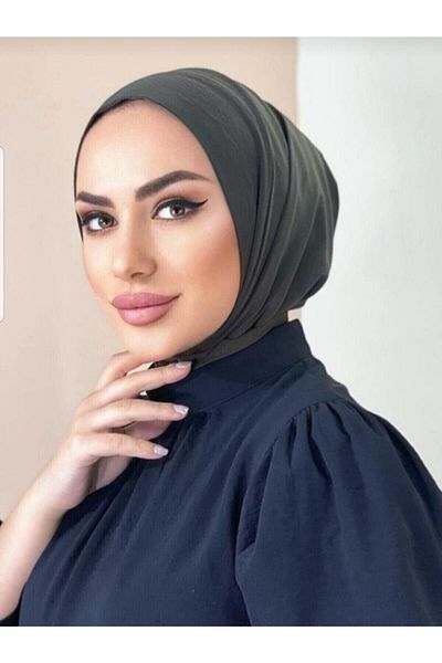 Pamuk Snap Fastener Hijab Bonnet