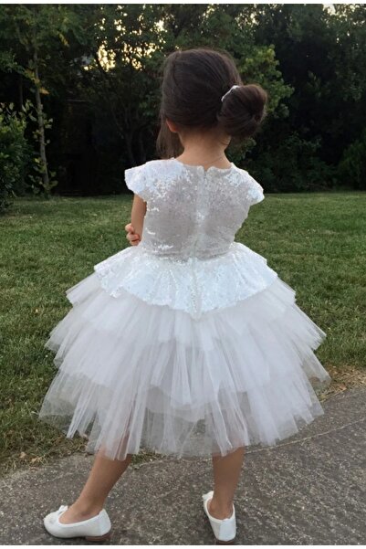 TONTİŞLER BEBEK VE ÇOCUK GİYİM Yazlık Kız Çocuk Bayramlık,doğumgünü,düğün Elbisesi (1-2-3-4-5-6-7-8-9) Yaş