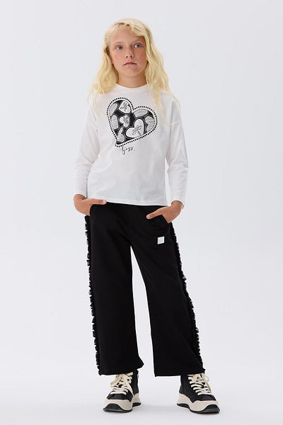 Tyess Bg Store Girl's Ecru T-Shirt