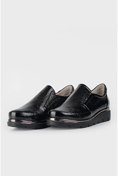 TUNAELLİ KADIN SİYAH HAKİKİ RUGAN DERİ 34-35-41 NUMARA ORTOPEDİK AYAKKABI