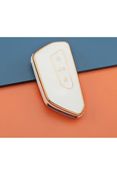 emii auto spare parts غطاء مفتاح CUPRA FORMENTOR أبيض/ذهبي