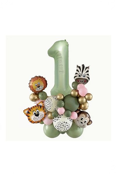 BİDOLUMUTLULUK Green Safari Mold Fun Set for Birthday
