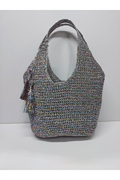 JINJI HANDMADE GOODS PARLAK İP KAĞIT ÇANTA
