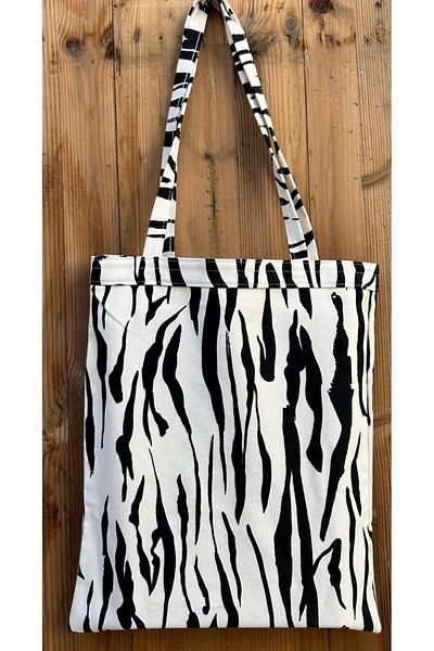 daystore Τσάντα από καμβά με σχέδιο Zebra