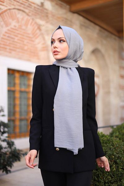 Hürremist Cotton Jazz Shawl Dark Gray