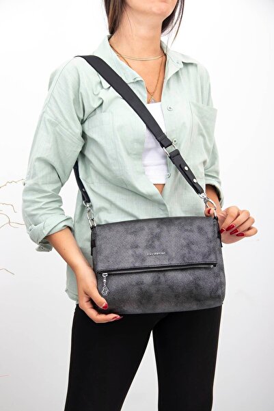 Silver Polo M.silver - حقيبة كروس نسائية باللون الأسود Nv963