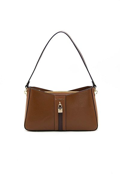 Silver Polo Tan - Brown Nv1102 Γυναικεία τσάντα ώμου