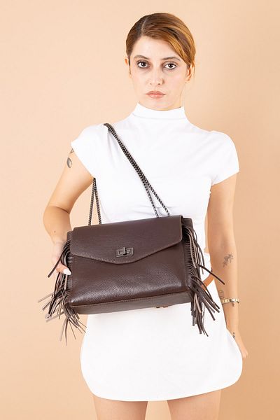 Getcho Dream Women's Genuine Tassel Shoulder Bag and Crossbody Bag
