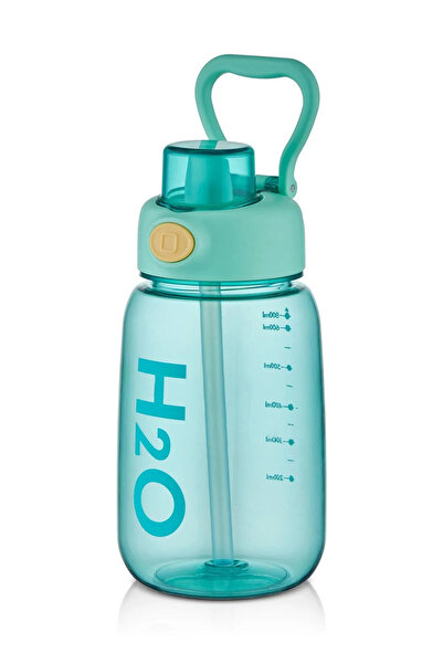 Tohana Children's Water Bottle with Straw 800 ml Green Color