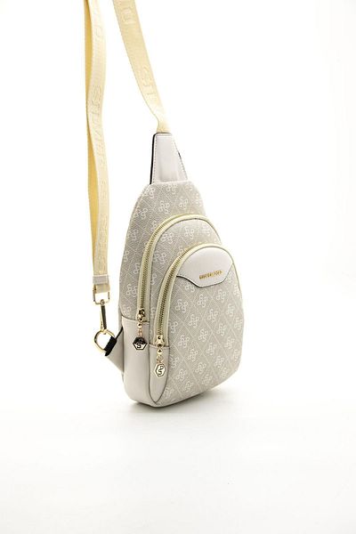 Silver Polo Bone SP959 Stone Colored Women's Waist Bag