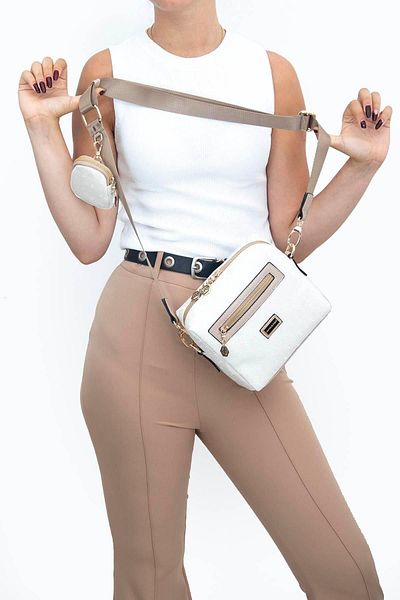 Silver Polo Sedef - Geantă Crossbody Nut Nv1038 pentru femei