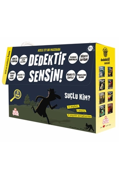 Nesil Yayınları Dedektif Sensin Iki Seri Bir Arada (8 KİTAP)