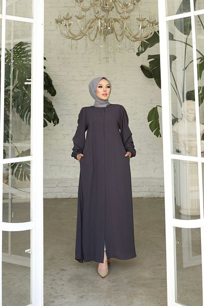 gülmedine Medina Silk Balloon Sleeves Mevlana 4 Season Ferace