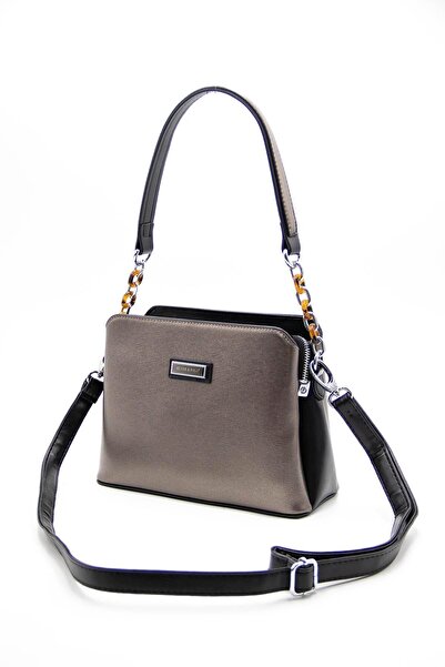 Silver Polo Γυναικεία τσάντα ώμου Platinum Black - Nv937