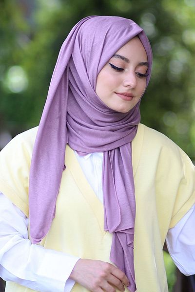 AYSU Women's Combed Cotton Shawl Lilac