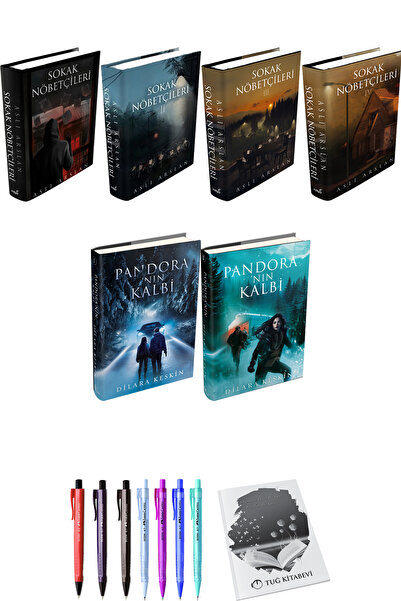 İndigo Kitap Sokak Nöbetçileri 4lü Set Ciltli ve Pandora'nın Kalbi 2li Set Ci...