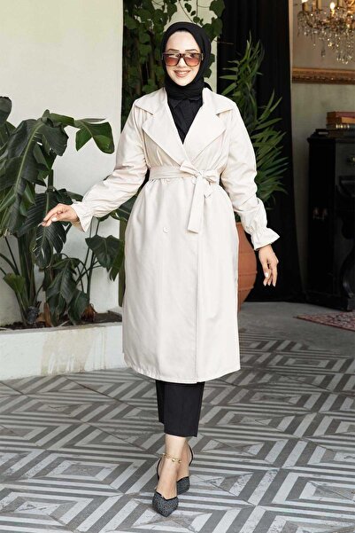 EBRUTESETTÜR Mobile Belted Elastic Trench Coat