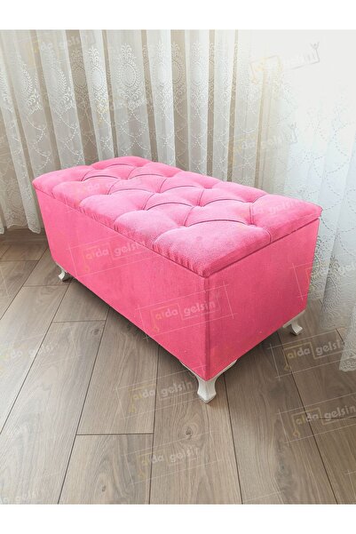 aldagelsin Lüks Sandıklı Kapitone Puf Bench Ayakucu Koltuk