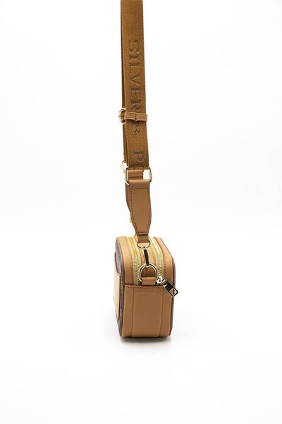 Silver Polo A.Taba Nv1078 Brown Yellow Women's Crossbody Bag