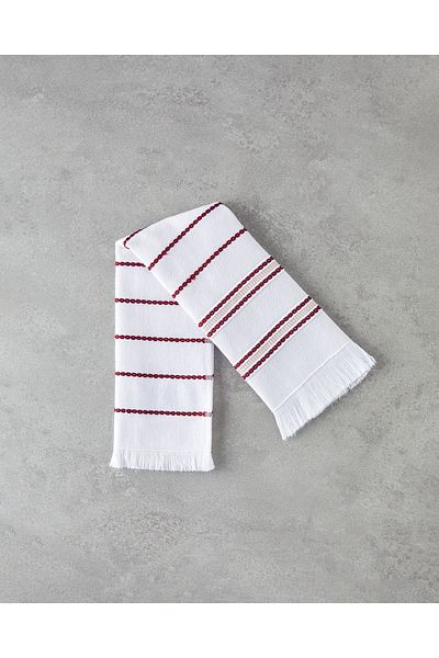 English Home 30X50 cm Claret Red Drying Cloth - Stria Cotton Polyester