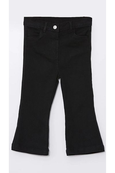 LC Waikiki Lcw Baby - New Black Elastic Waist Baby Girl Pants
